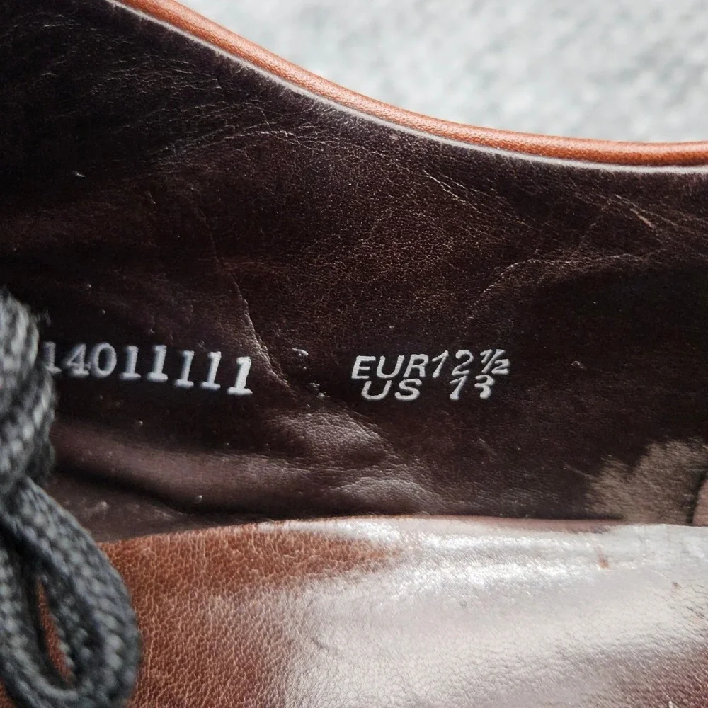 Mephisto Goodyear Welt (Men's Size 13) Brown Leather Derby Shoes Split Toe Dress